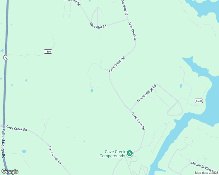 map of restaurants, bars, coffee shops, grocery stores, and more near 279 Laham Lane in Falls of Rough