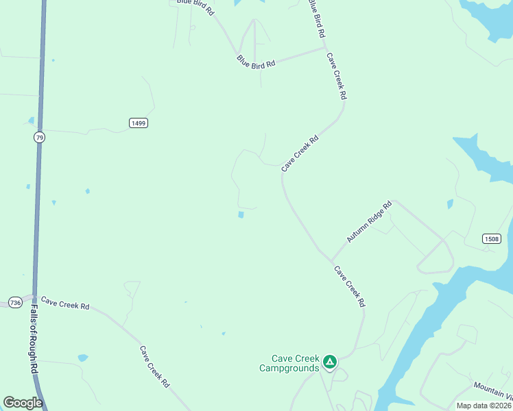 map of restaurants, bars, coffee shops, grocery stores, and more near 279 Laham Lane in Falls of Rough