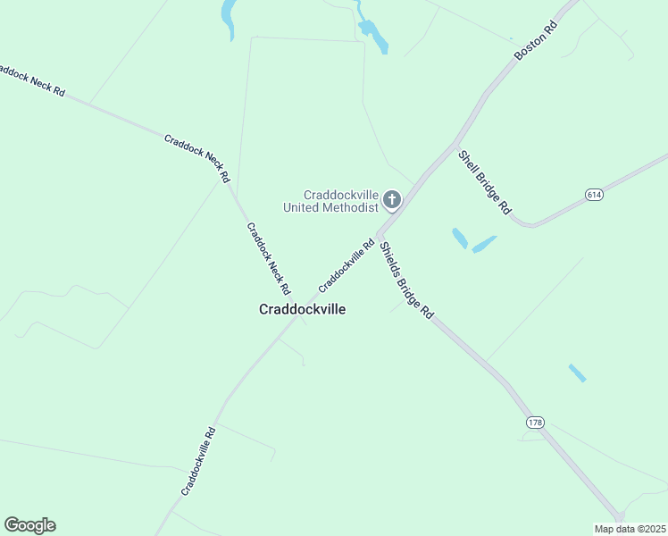 map of restaurants, bars, coffee shops, grocery stores, and more near 33560 Craddockville Road in Belle Haven