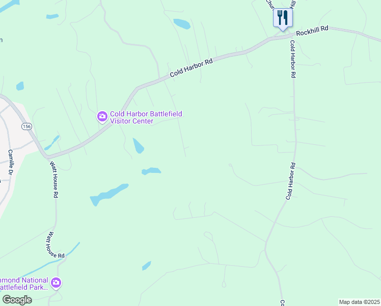 map of restaurants, bars, coffee shops, grocery stores, and more near 6416 State Route 1546 in Mechanicsville