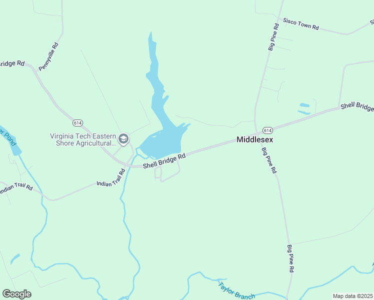 map of restaurants, bars, coffee shops, grocery stores, and more near 15307 Shell Bridge Road in Painter
