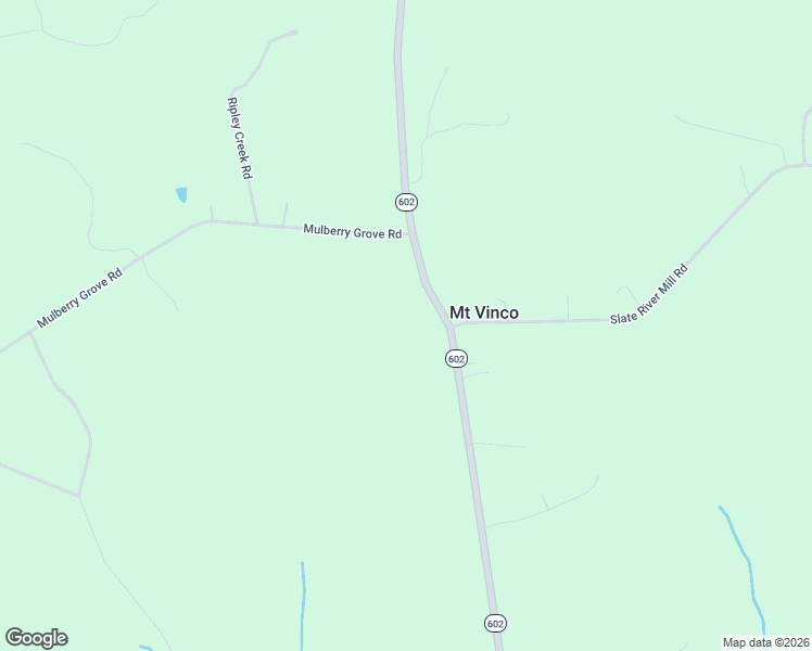 map of restaurants, bars, coffee shops, grocery stores, and more near Howardsville Road in Buckingham