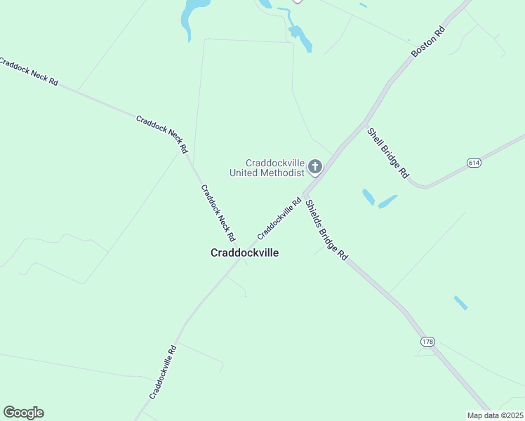 map of restaurants, bars, coffee shops, grocery stores, and more near 33560 Craddockville Road in Belle Haven