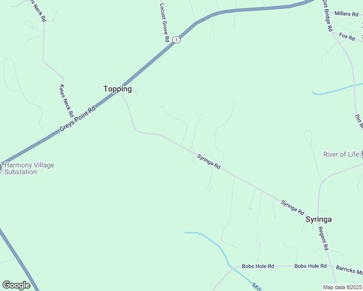 map of restaurants, bars, coffee shops, grocery stores, and more near 439 Syringa Road in Topping