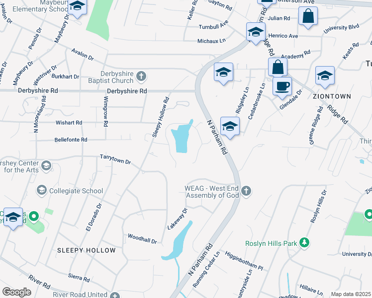 map of restaurants, bars, coffee shops, grocery stores, and more near in 