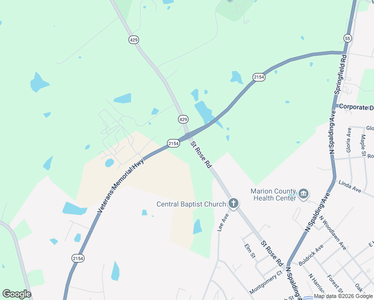 map of restaurants, bars, coffee shops, grocery stores, and more near 830 Saint Rose Road in Lebanon