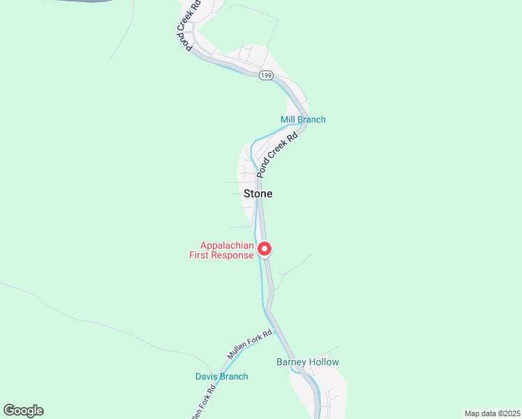 map of restaurants, bars, coffee shops, grocery stores, and more near 1393 Pond Creek Road in Stone