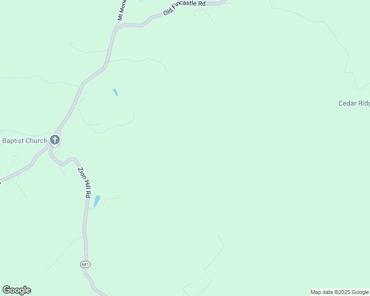 map of restaurants, bars, coffee shops, grocery stores, and more near 2100 Zion Hill Road in Fincastle