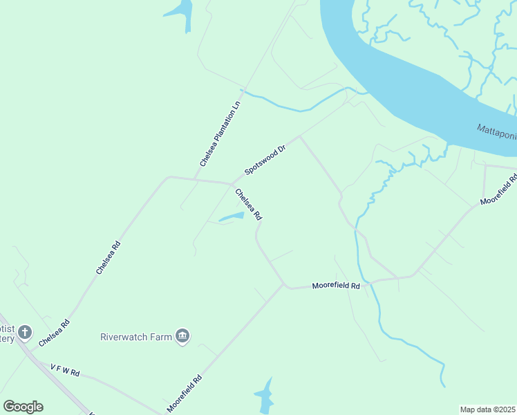map of restaurants, bars, coffee shops, grocery stores, and more near 1103 Chelsea Road in West Point