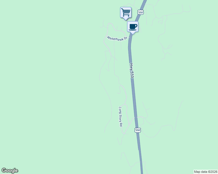 map of restaurants, bars, coffee shops, grocery stores, and more near 539 Long Story Road in Durango