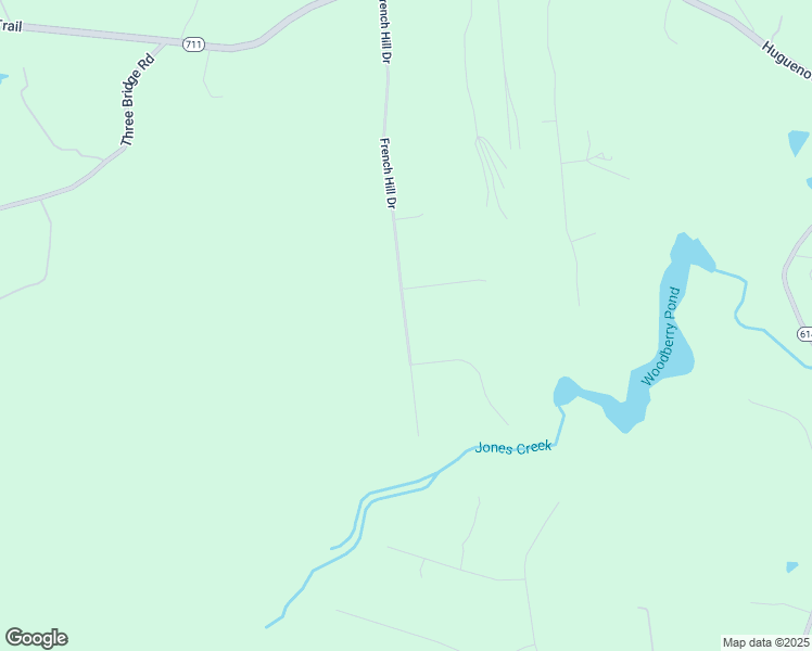 map of restaurants, bars, coffee shops, grocery stores, and more near 3088 French Hill Drive in Powhatan