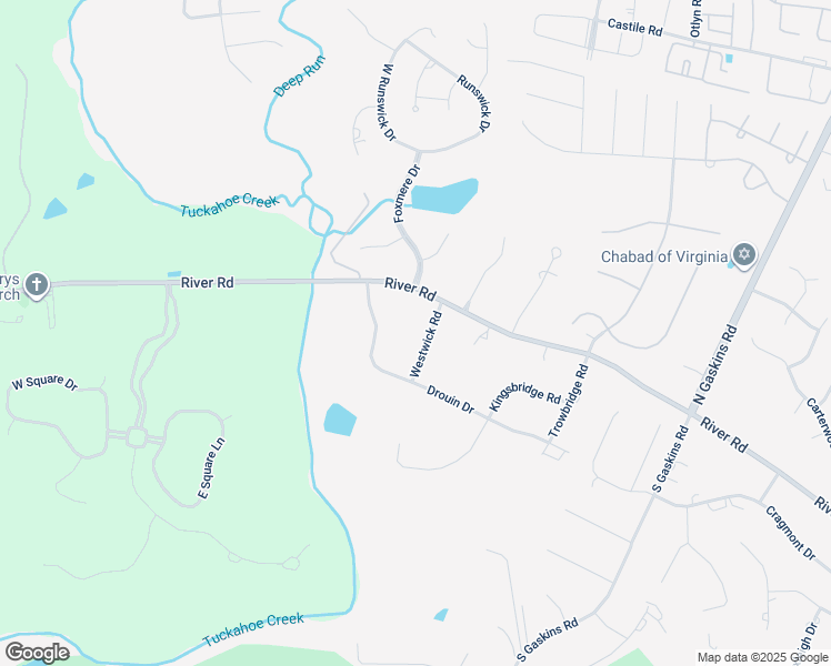 map of restaurants, bars, coffee shops, grocery stores, and more near 4 Westwick Road in Henrico