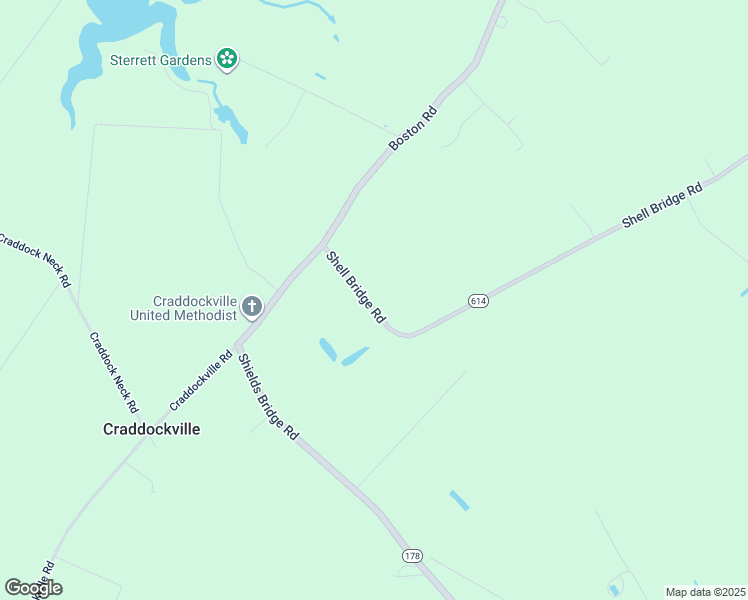 map of restaurants, bars, coffee shops, grocery stores, and more near 13001 Shell Bridge Road in Painter