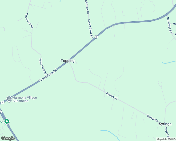 map of restaurants, bars, coffee shops, grocery stores, and more near 439 Syringa Road in Topping