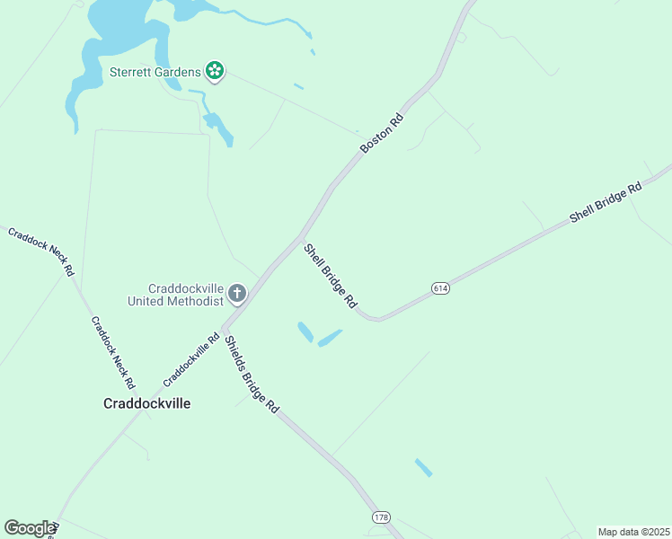 map of restaurants, bars, coffee shops, grocery stores, and more near 12499 Shell Bridge Road in Painter