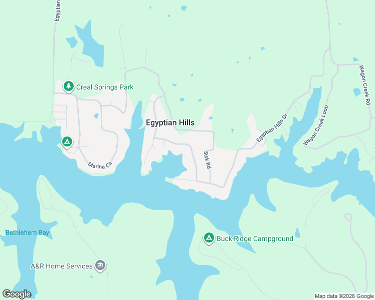 map of restaurants, bars, coffee shops, grocery stores, and more near 1900-2184 Egyptian Hills Drive in Creal Springs