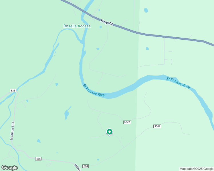 map of restaurants, bars, coffee shops, grocery stores, and more near 1242 Madison 9545 in Fredericktown