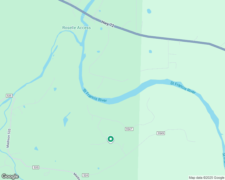 map of restaurants, bars, coffee shops, grocery stores, and more near 1242 Madison 9545 in Fredericktown