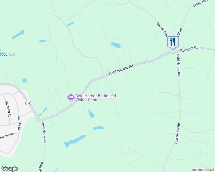 map of restaurants, bars, coffee shops, grocery stores, and more near 6485 Boatswain Lane in Mechanicsville