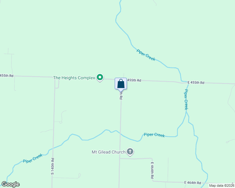 map of restaurants, bars, coffee shops, grocery stores, and more near 4561 South 145th Road in Bolivar
