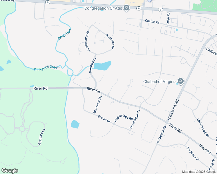 map of restaurants, bars, coffee shops, grocery stores, and more near 4 Nomas Lane in Richmond