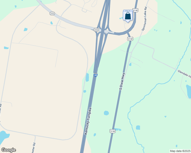 map of restaurants, bars, coffee shops, grocery stores, and more near Kentucky Turnpike in Glendale