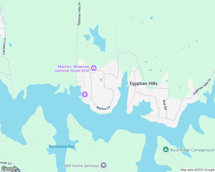 map of restaurants, bars, coffee shops, grocery stores, and more near 221-799 Marina Circle in Creal Springs