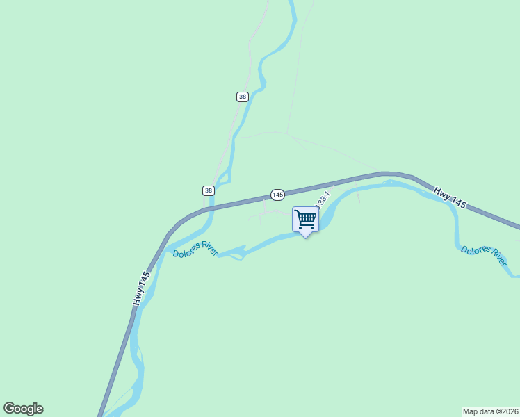 map of restaurants, bars, coffee shops, grocery stores, and more near 25075 Creek 38.1 in Dolores