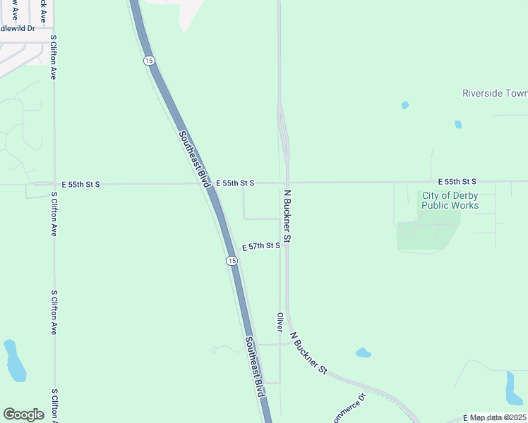 map of restaurants, bars, coffee shops, grocery stores, and more near 4710 East 56th Street South in Derby