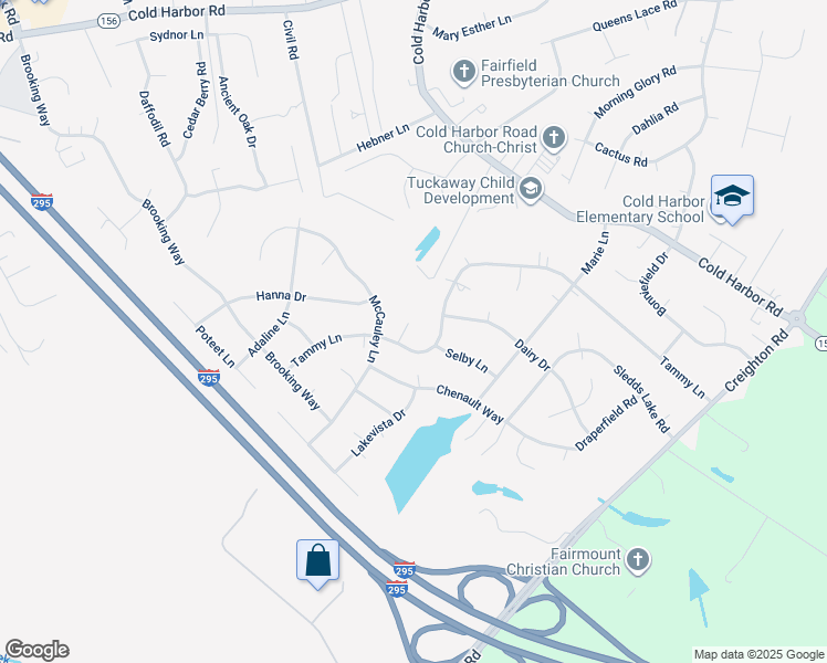 map of restaurants, bars, coffee shops, grocery stores, and more near 7028 Wilt Lane in Mechanicsville