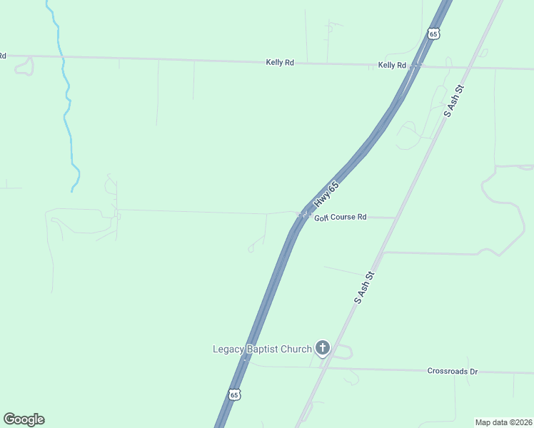 map of restaurants, bars, coffee shops, grocery stores, and more near Golf Course Road in Dallas County