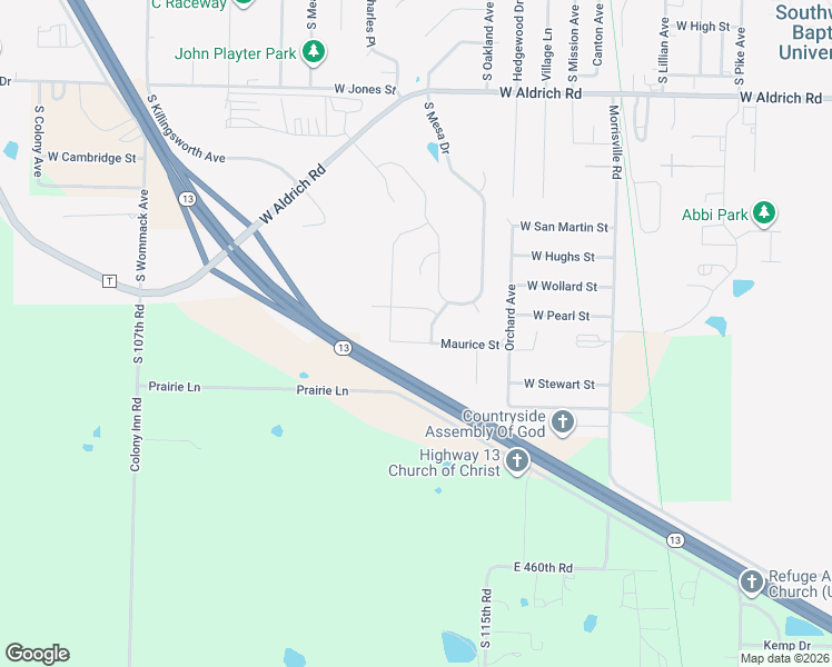 map of restaurants, bars, coffee shops, grocery stores, and more near 36 Loredo Avenue in Bolivar