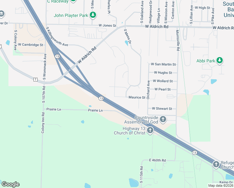 map of restaurants, bars, coffee shops, grocery stores, and more near 36 Loredo Avenue in Bolivar