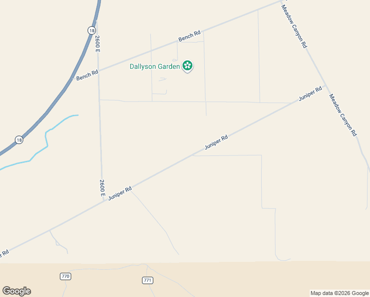 map of restaurants, bars, coffee shops, grocery stores, and more near 2925 Juniper Road in Enterprise