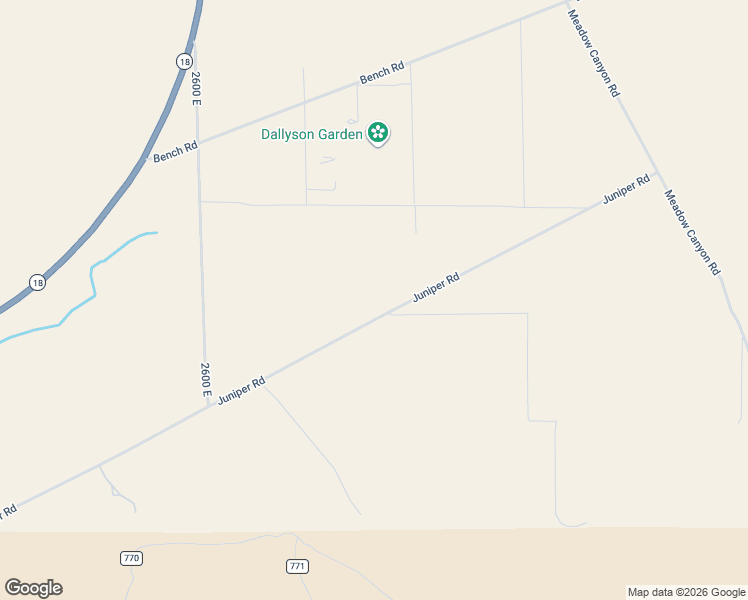 map of restaurants, bars, coffee shops, grocery stores, and more near 2925 Juniper Road in Enterprise