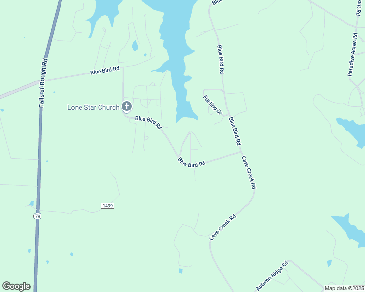 map of restaurants, bars, coffee shops, grocery stores, and more near Rolling Bottom Road in Falls of Rough
