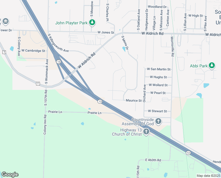 map of restaurants, bars, coffee shops, grocery stores, and more near 66 Sedona Court in Bolivar