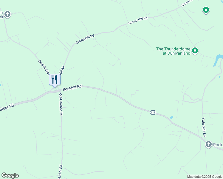map of restaurants, bars, coffee shops, grocery stores, and more near 4502 Rockhill Road in Mechanicsville