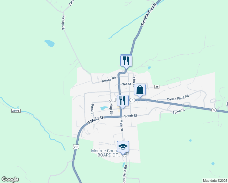 map of restaurants, bars, coffee shops, grocery stores, and more near 455 Main St in Union