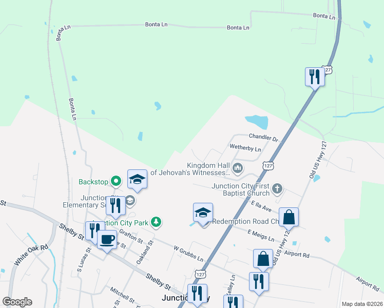 map of restaurants, bars, coffee shops, grocery stores, and more near 146 Chandler Drive in Danville