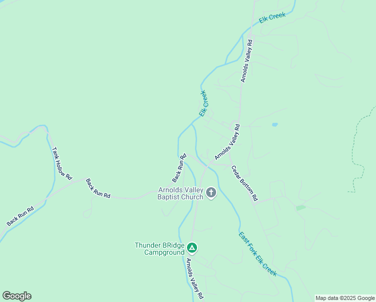 map of restaurants, bars, coffee shops, grocery stores, and more near 56 Back Run Road in Natural Bridge Station