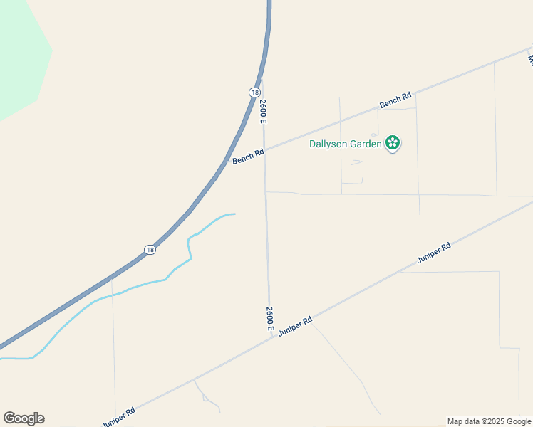 map of restaurants, bars, coffee shops, grocery stores, and more near 2600 East in Washington County