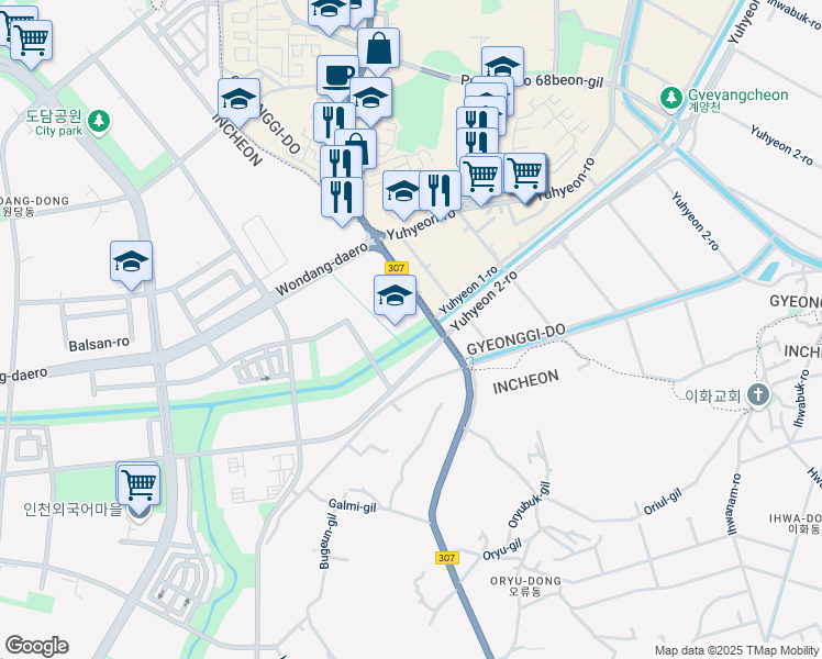 map of restaurants, bars, coffee shops, grocery stores, and more near in 