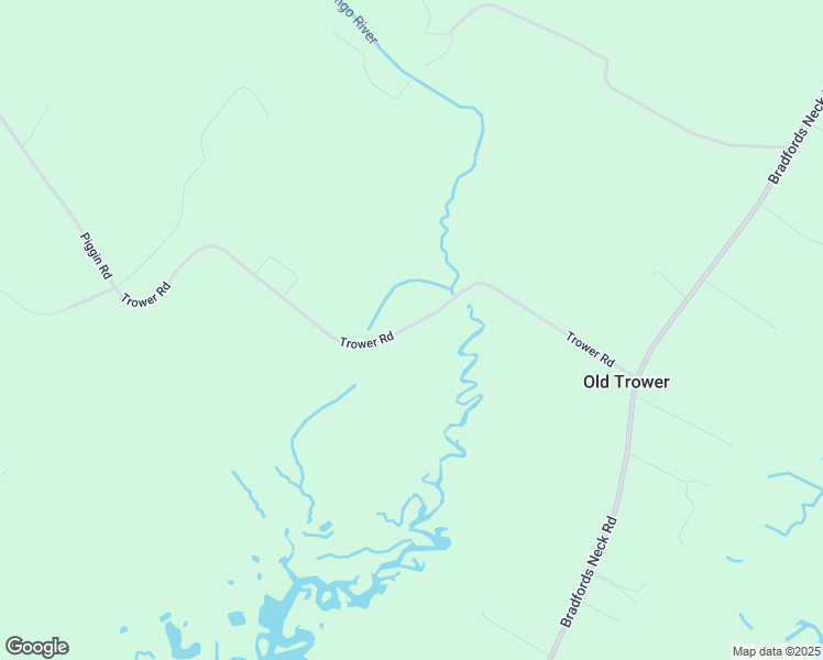 map of restaurants, bars, coffee shops, grocery stores, and more near 21156 Trower Road in Melfa