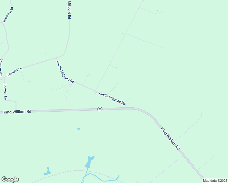 map of restaurants, bars, coffee shops, grocery stores, and more near 158 Custis Millpond Road in West Point