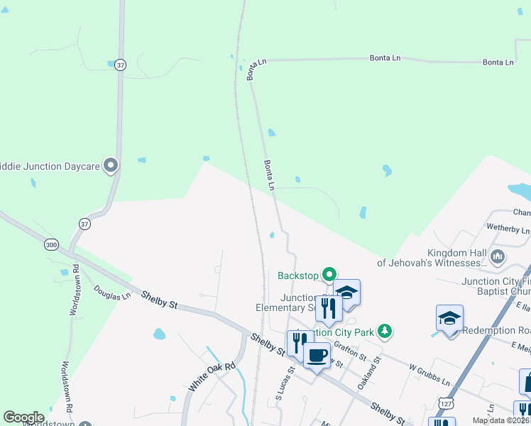 map of restaurants, bars, coffee shops, grocery stores, and more near 495 Russell Street in Danville