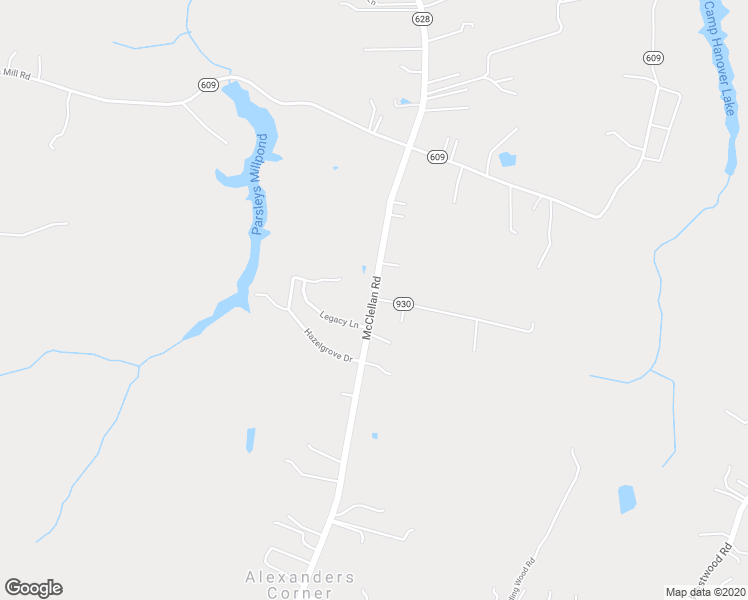 map of restaurants, bars, coffee shops, grocery stores, and more near 7168 McClellan Road in Mechanicsville