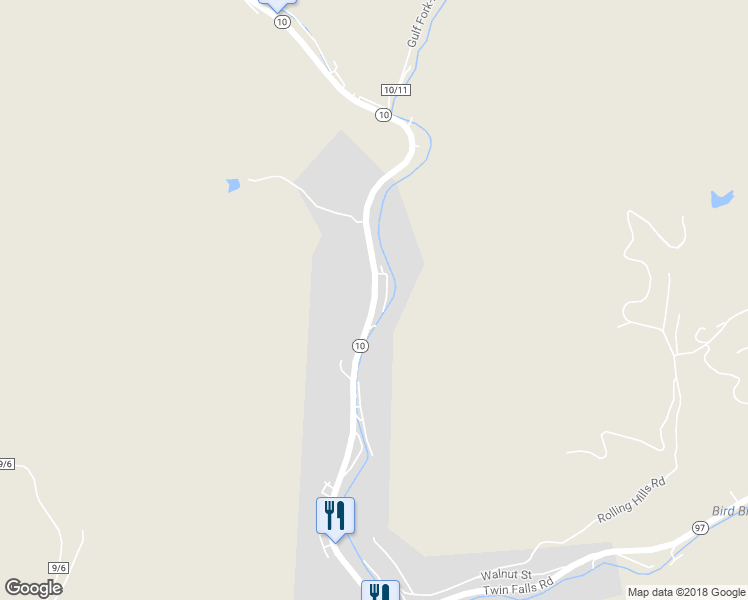 map of restaurants, bars, coffee shops, grocery stores, and more near Main Avenue in Pineville