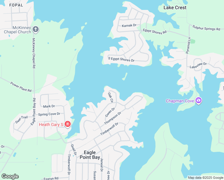 map of restaurants, bars, coffee shops, grocery stores, and more near 135 Oak Circle in Goreville