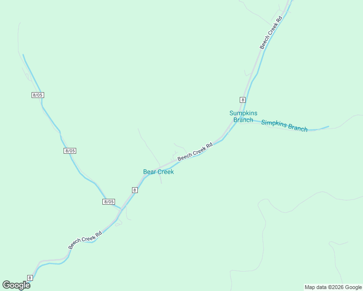 map of restaurants, bars, coffee shops, grocery stores, and more near 56 Copperhead Hollow in Mingo County